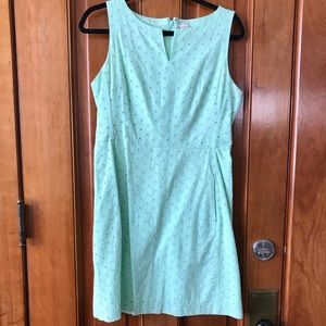 Spring eyelet dress